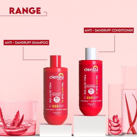 Clensta Red Aloe Vera Anti-Dandruff Conditioner (250ml)