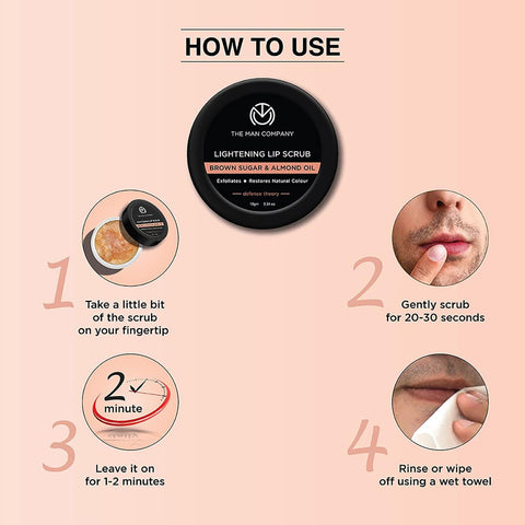 The Man Company Lightening Lip Scrub 10g