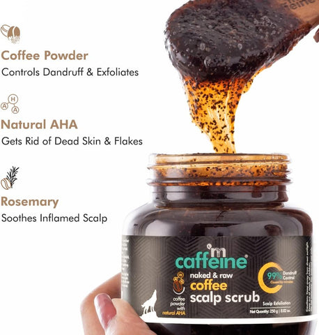 mCaffeine Naked & Raw Coffee Scalp Scrub