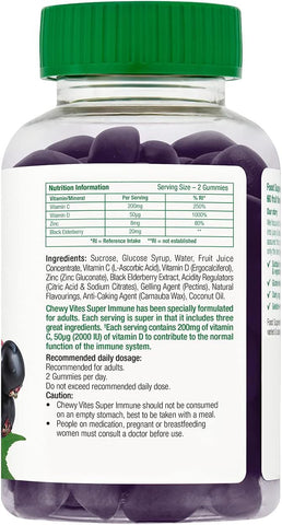 Chewy Vites Adults Super Immune Gummies 60's