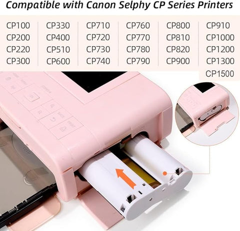 Label Kingdom Cp1500 Cp1300 Ink And Paper Compatible With Canon Selphy Kp-108In Ink And Paper Set 3 Color Cartridges And 108 Sheets 4X6 For Canon Selphy Cp1500 Cp1300 Cp1200 Cp820 Photo Printer