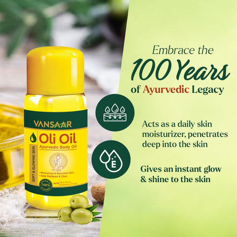 VANSAAR OLI OIL Ayurvedic Body Oil 500 ML