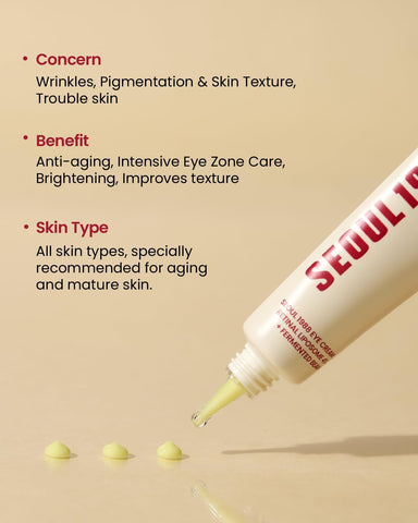 K-SECRET SEOUL 1988 Eye Cream : Retinal Liposome 4% + Fermented Bean 30ml