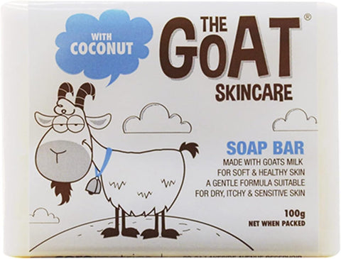 The Goat Skincare Original Soap Bar With Coconut 100g, Light Brown