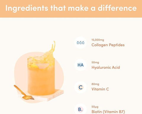 ببتيدات الكولاجين الممتازة بنكهة فاكهة الباشن فروت والمانجو 560 غرام