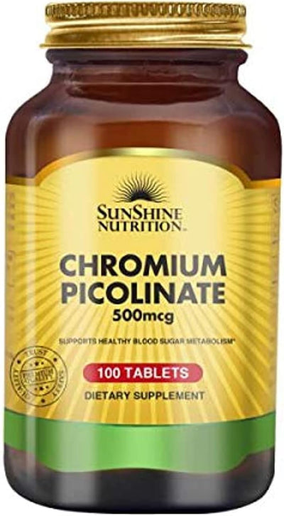 Sunshine N Chromium Picolinate 500mcg Tabs 100