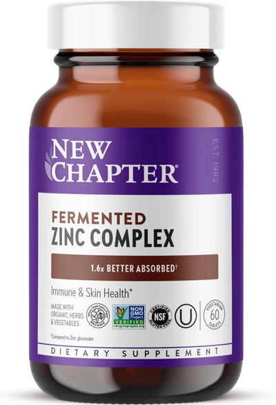 New Chapter Fermented Zinc Complex Capsules 60S