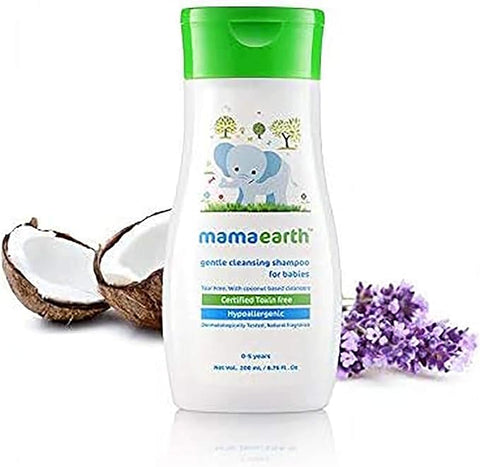 Mamaearth Gentle Cleansing Shampoo, 200ml + Nourishing Hair Oil For Babies, 100ml, Pack of 2