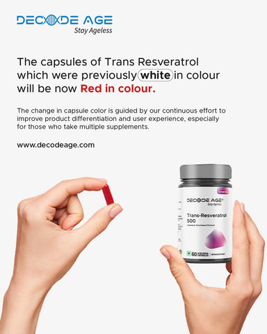 DECODE AGE Trans-Resveratrol 500 Capsules 60