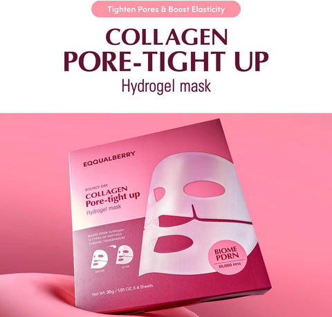 Equalberry Collagen Pore-Tight Up Hydrogel Mask 30G | 4Sheets