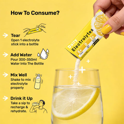What's Up Daily Electrolytes Sachets - Punchy Lime Flavour, 15 Pack