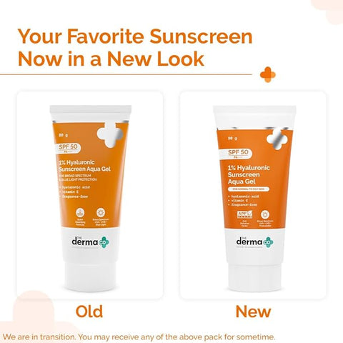 جل الحماية من الشمس المائي من ذا ديرما كو 1% حمض الهيالورونيك 50 جم