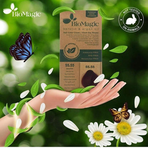 Biomagic Hair Colour Cream - 5/03 Light Natural Golden Brown, 60ml