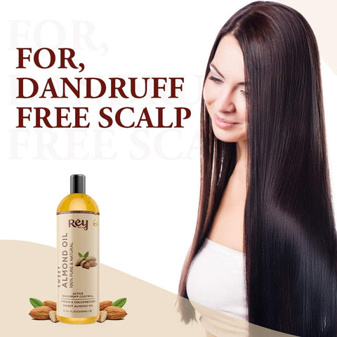Rey Naturals Sweet Almond Oil & Coconut Oil Combo (200 ml + 200 ml)