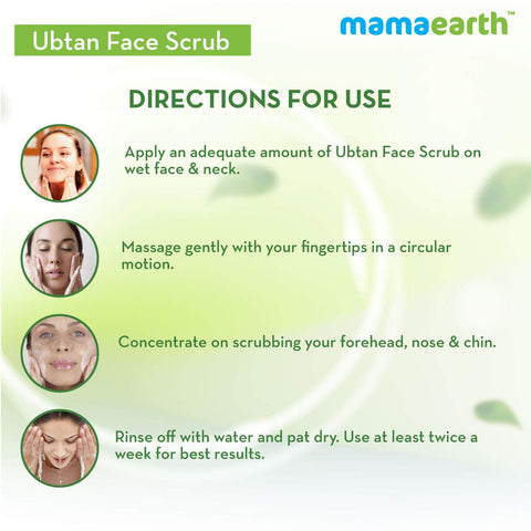 Mamaearth Ubtan Face Scrub, 100 ml