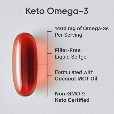 Sports Research Keto Omega-3 1400Mg Softgel Cap 120'S