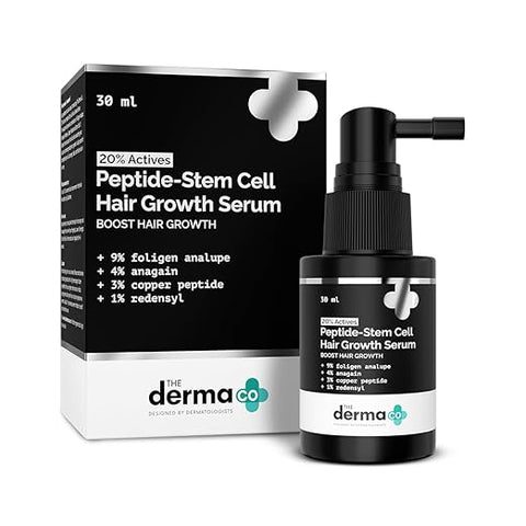 The Derma Co. 20% Actives Peptide Stem Cell Hair Growth Serum, 30ml