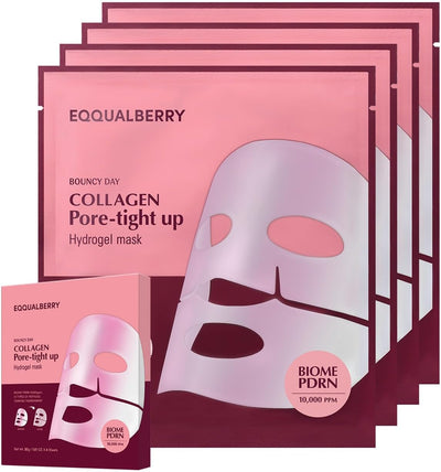 Equalberry Collagen Pore-Tight Up Hydrogel Mask 30G | 4Sheets