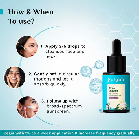 سيروم بيلجريم ريتينول وحمض الهيالورونيك لشد البشرة وتقويتها 30 مل