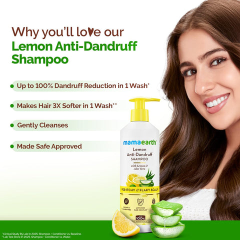 Mamaearth Lemon Anti-Dandruff Shampoo 400 ml