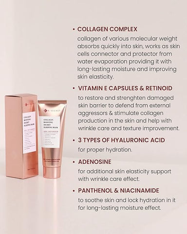K-SECRET Collagen Boosting Secret Sleeping Mask