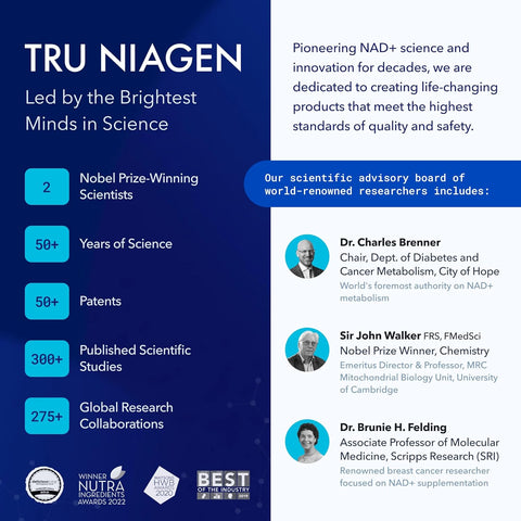 TRU NIAGEN - Patented Nicotinamide Riboside NAD+ Supplement. NR Supports Cellular Energy Metabolism & Repair, Vitality, Healthy Aging of Heart, Brain & Muscle - 30 Servings / 30 Capsules - Pack of 1