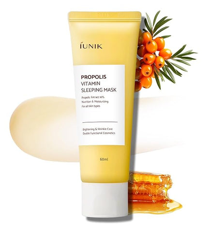 IUNIK Propolis Vitamin Glow Sleeping Mask Night Moisturizer Cream 2.03 Fl Oz