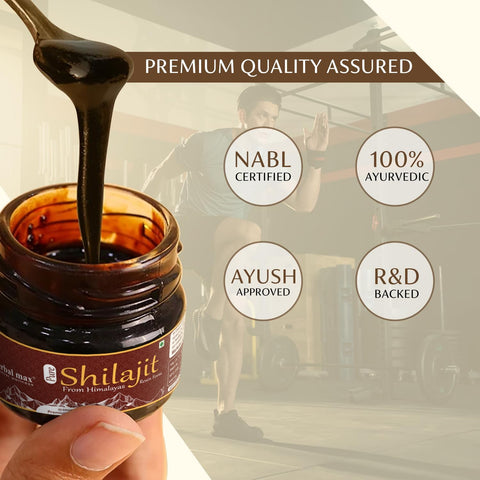 Herbal max Ayurveda 100% Ayurvedic, Original and Pure Shilajit/Shilajeet Resin