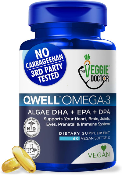 The Veggie Doctor Qwell Omega-3 Capsules 60S
