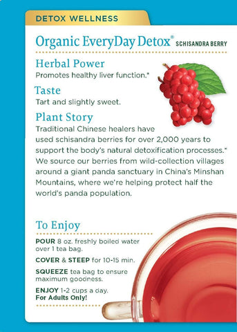 Traditional Medicinals, Detox Teas, Everyday Detox, 16 Wrapped Tea Bags.85 Oz (24 G)