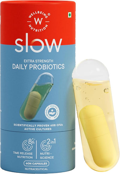 Wellbeing Nutrition Slow | Daily Probiotics 60 Capsules