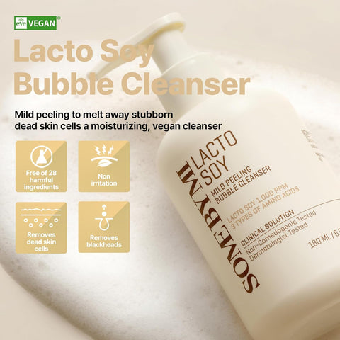 Some By Mi Lacto Soy Mild Bubble Peeling Cleanser 180ML