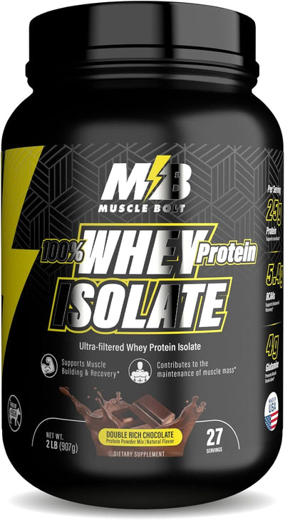 Muscle Bolt 100% Whey Protein Isolate Chocolate 2lb