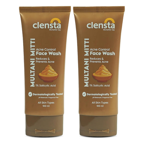 Clensta Multani Mitti Acne Control Face Wash (100gm)