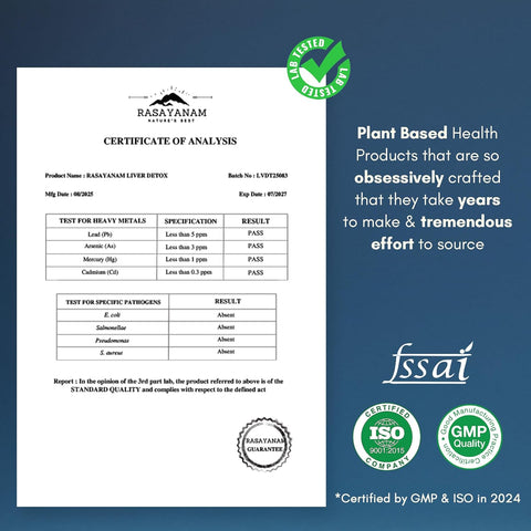 Rasayanam Liver Detox Supplement 60 Tablets