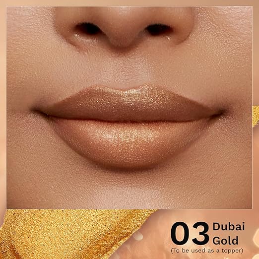 Pilgrim Glitter Lipstick Dubai Gold 4.2 gm