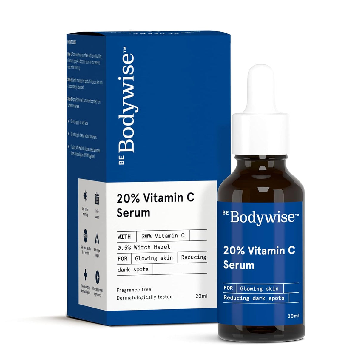 Be Bodywise 20% Vitamin C Serum for Bright & Glowing Skin 20ml