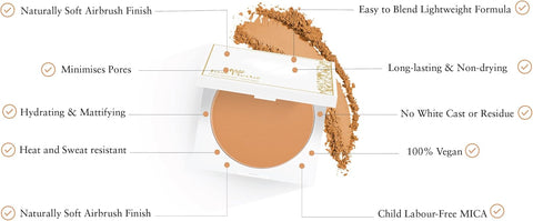 Just Herbs Compact Powder Mattifying & Hydrating 9Gm (Ivory)