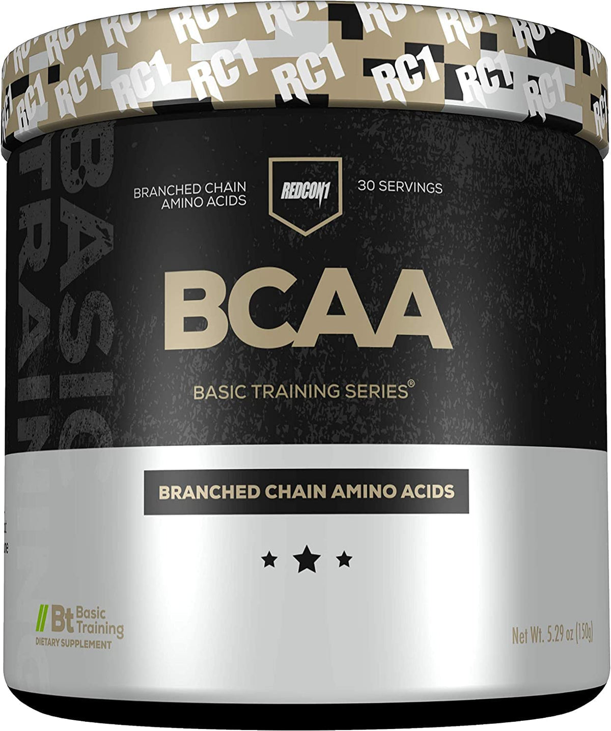 REDCON1 Basic Training BCAA Sugar Free Branched Chain Amino Acid Powder (30 Servings)