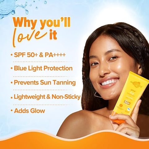 AQUALOGICA Glow+ Dewy Sunscreen 80gms