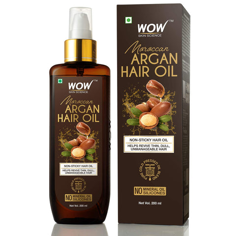 WOW Skin Science Argan Hair Oil with comb 200ml