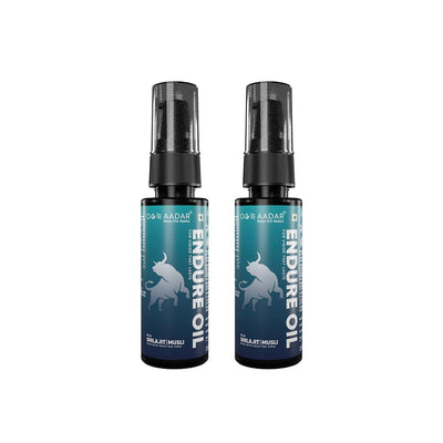 AADAR EN-DURE Oil | Modern Ayurveda with 10 herbs| Shilajit & Musli (30 ml) (Pack of 2)