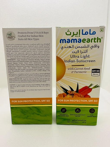 Mamaearth Ultra Light Indian Sunscreen 3 Pack 80 g