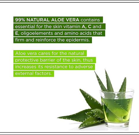 Ev 99% Nat Aloe Vera Tea Tree Oil Body & Face Gel 250Ml