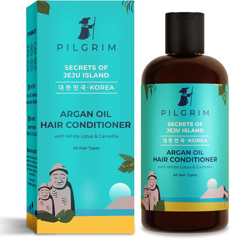 Pilgrim Argan Oil Hair Conditioner with White Lotus & Camellia - Deep Moisturization for Healthy, Shiny Hair 200ml