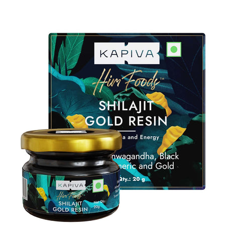 Kapiva shilajit gold resin + Buy One Get One shilajit gold 30 capsule combo