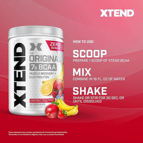 XTEND Original BCAA Powder Fruit Punch 30s