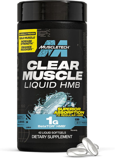 Muscletech CLEAR MUSCLE LIQUID HMB 42CT (12/CASE)NEW