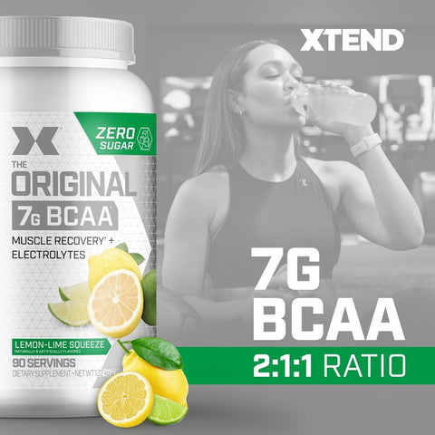 مسحوق XTEND BCAA الأصلي بنكهة الليمون والليمون الحامض 90 قرصًا