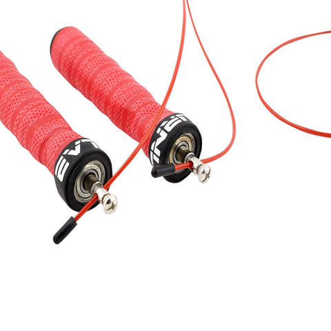 Burnlab Pro Power Plus Weighted Handle Skipping Rope Red